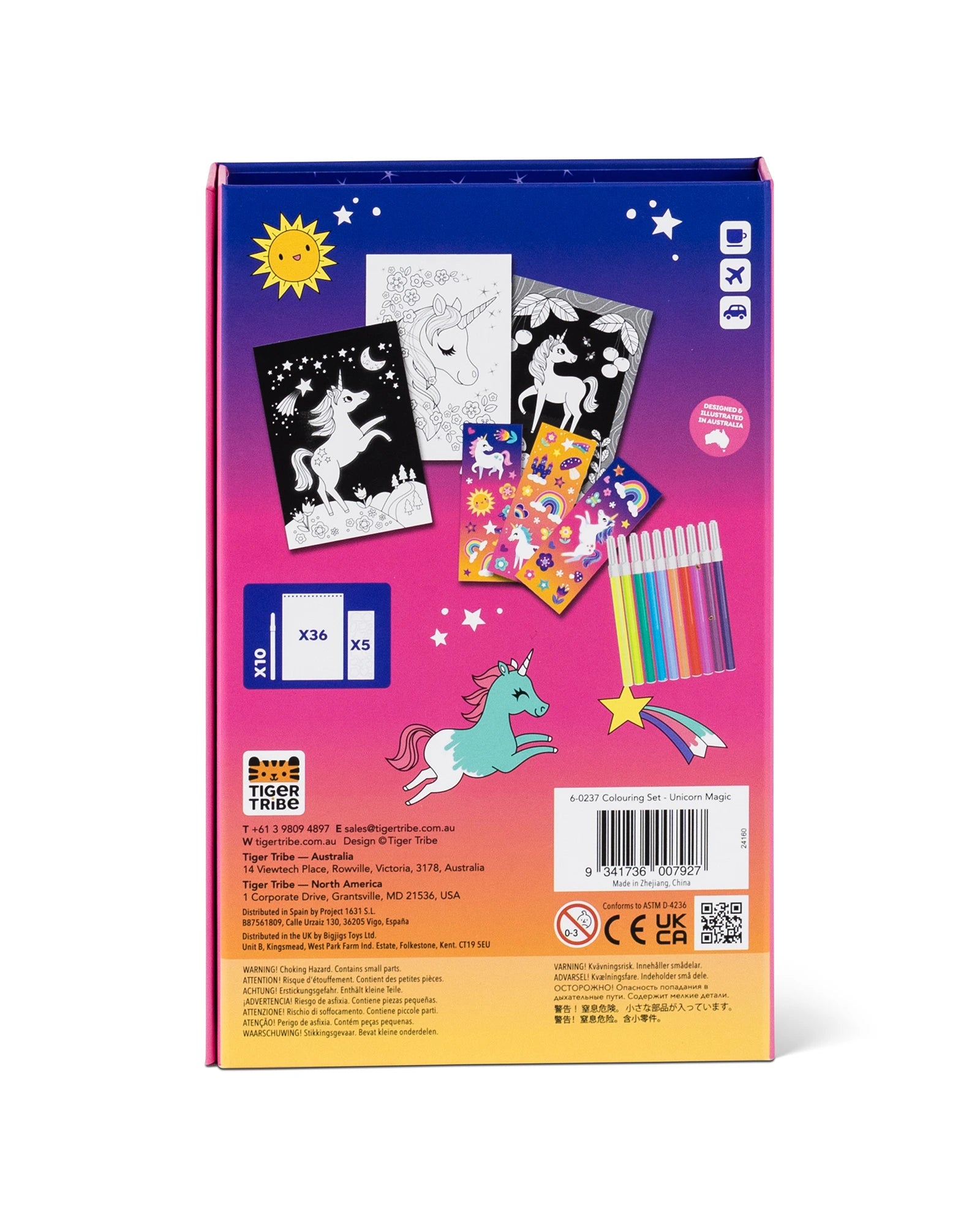 Tiger Tribe Colouring Set Unicorn Magic