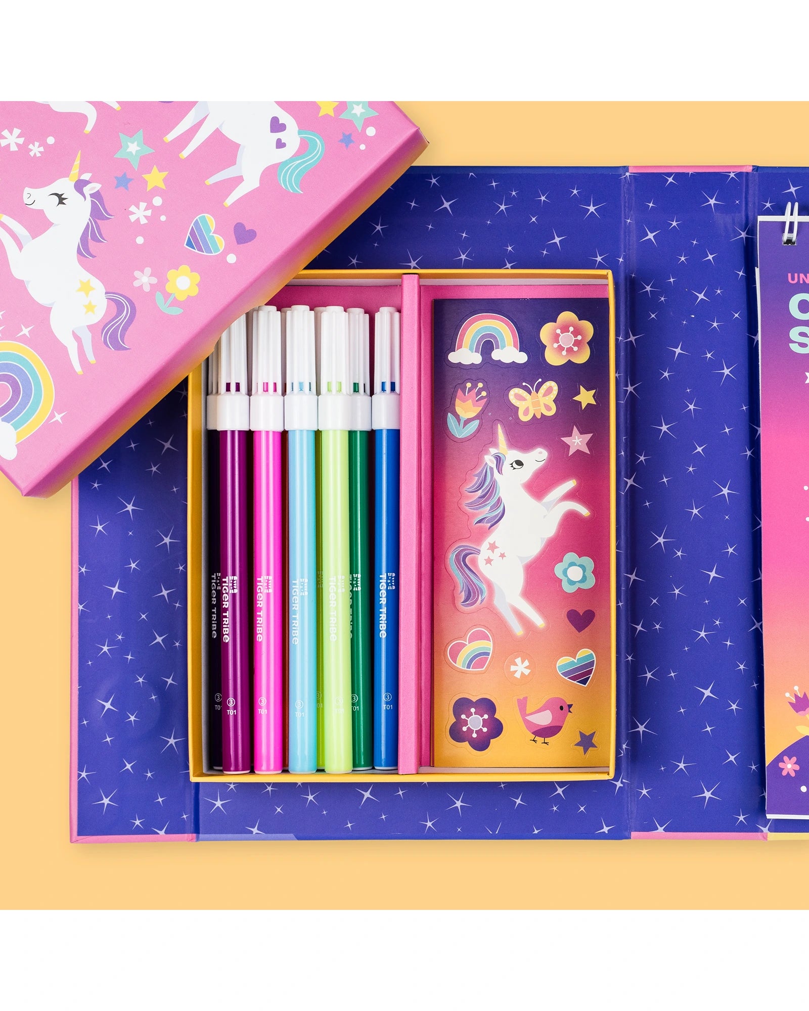 Tiger Tribe Colouring Set Unicorn Magic