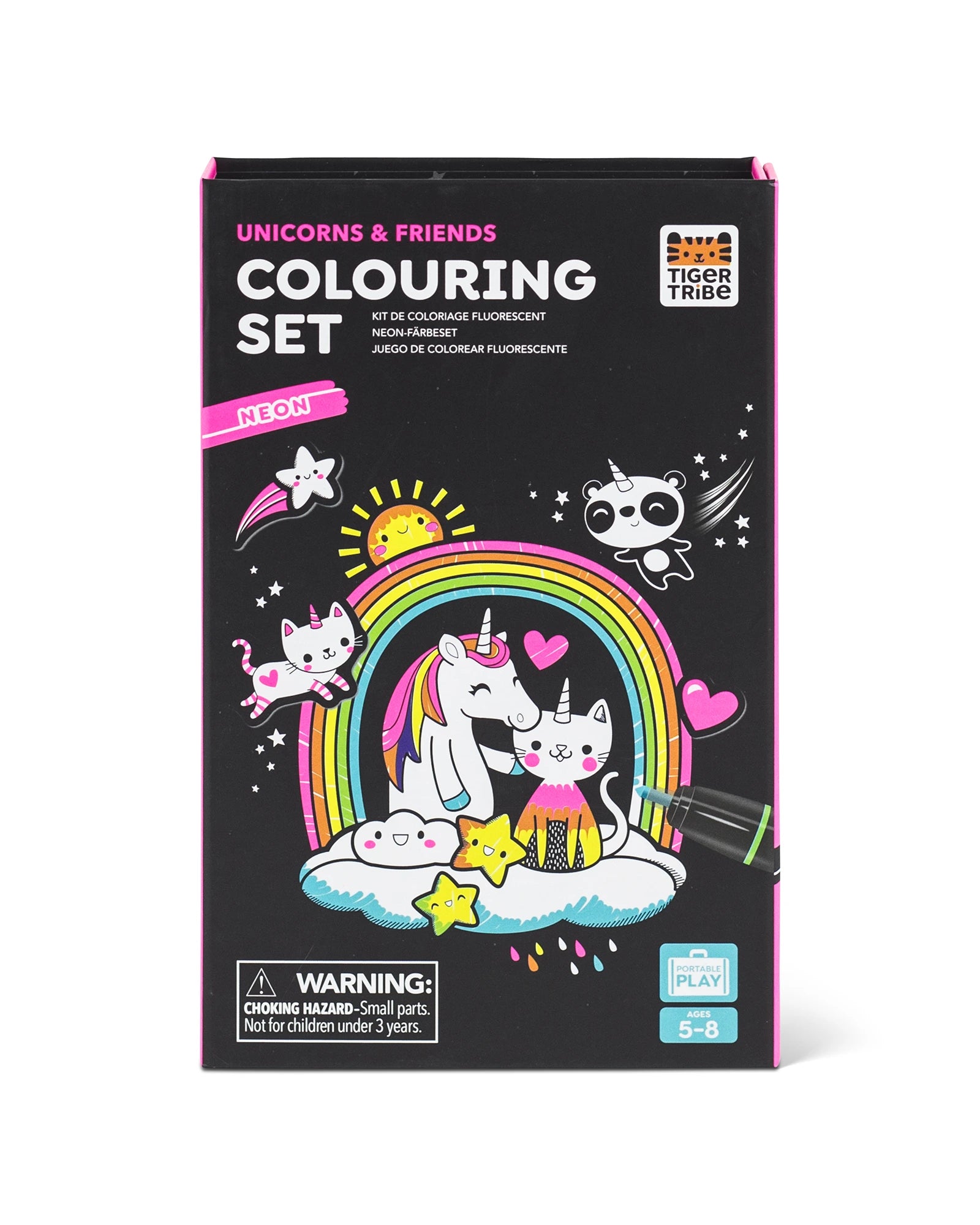 Tiger Tribe Colouring Set Neon Unicorn Friends