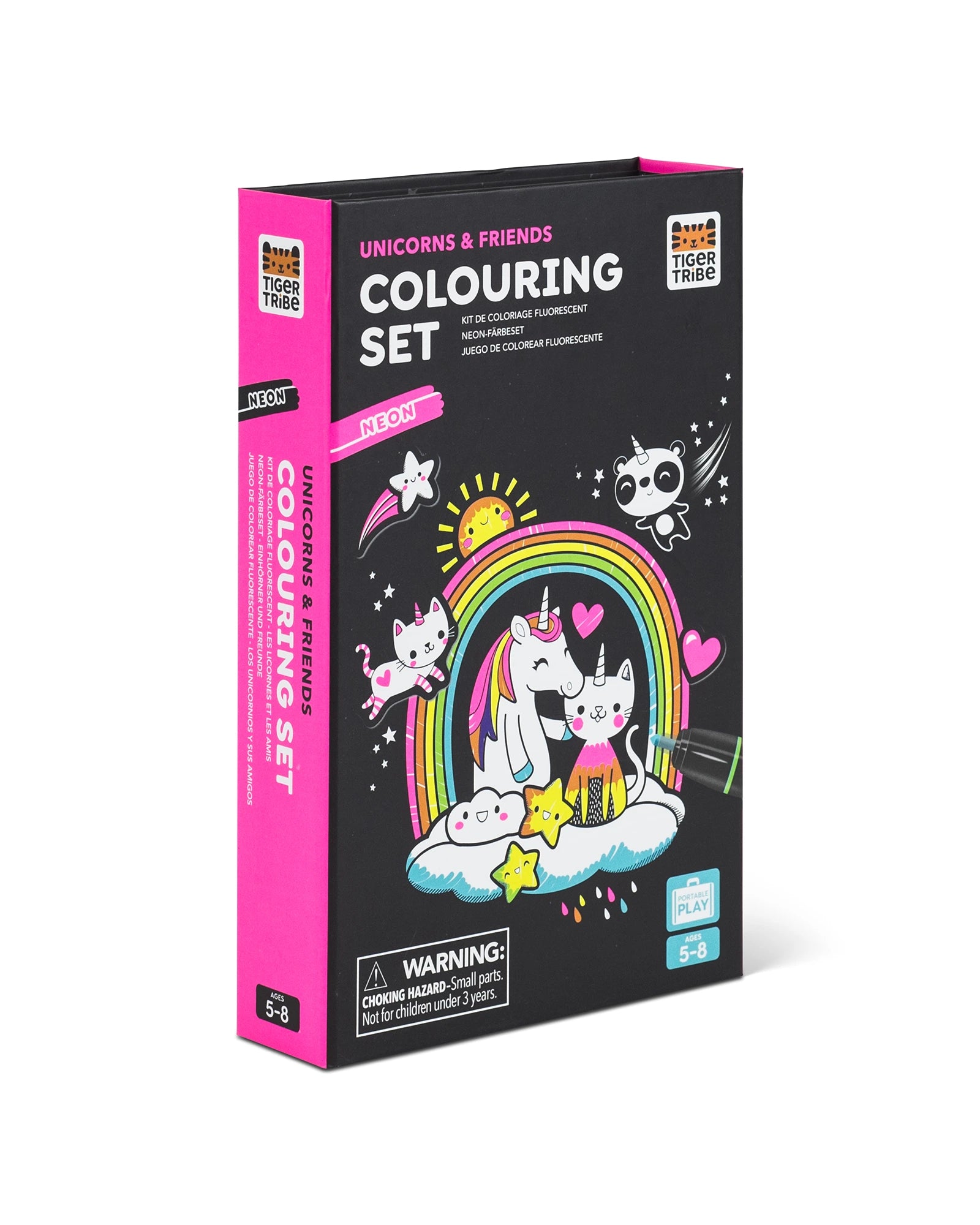 Tiger Tribe Colouring Set Neon Unicorn Friends