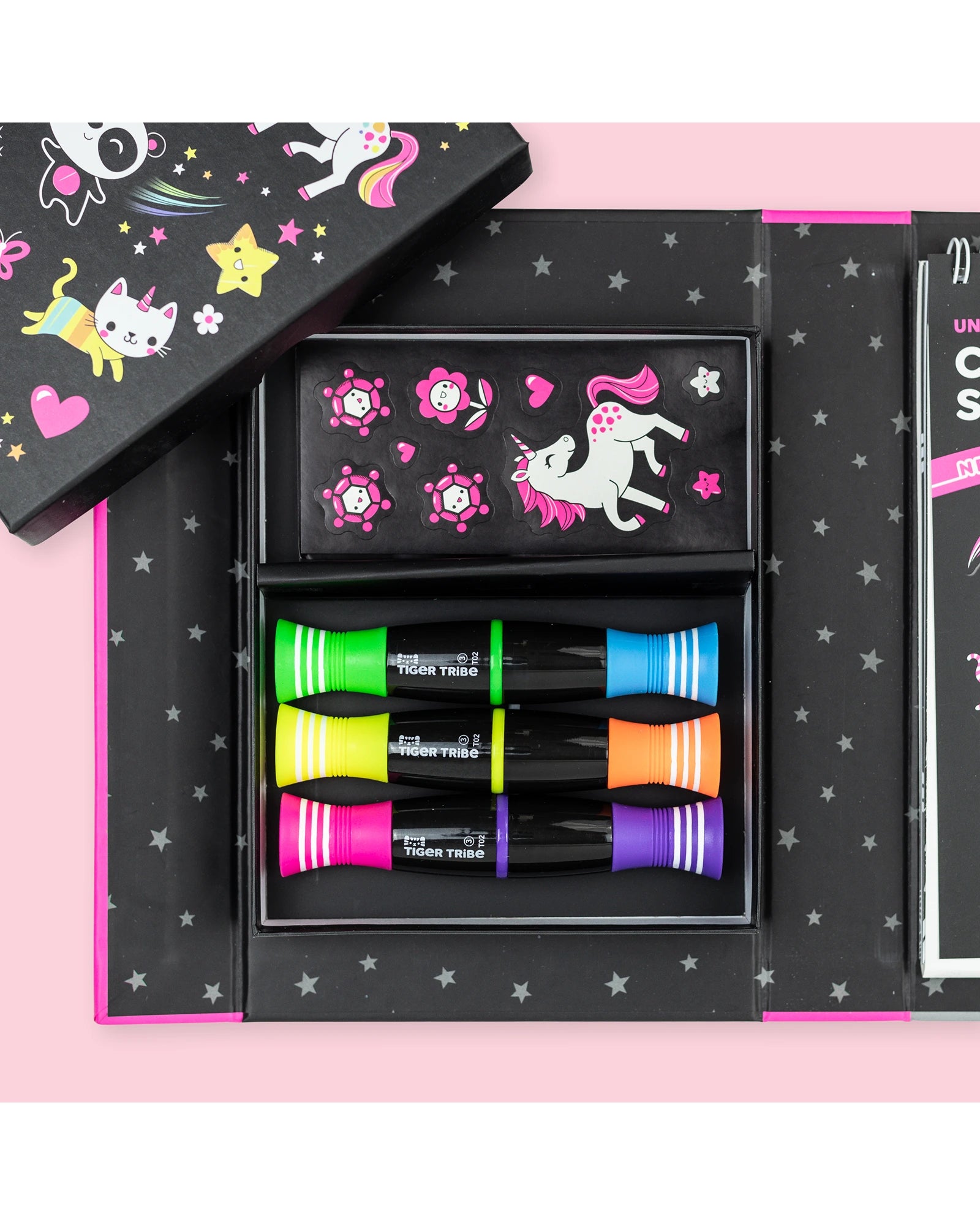 Tiger Tribe Colouring Set Neon Unicorn Friends