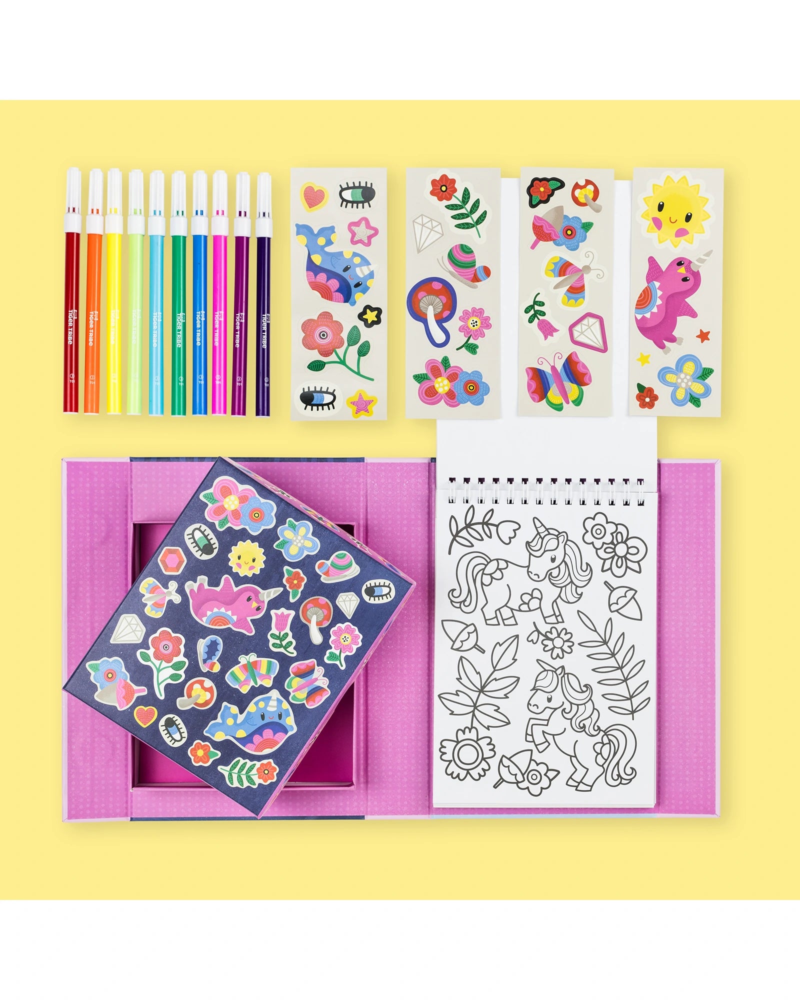 Tiger Tribe Colouring Set Magical Creatures