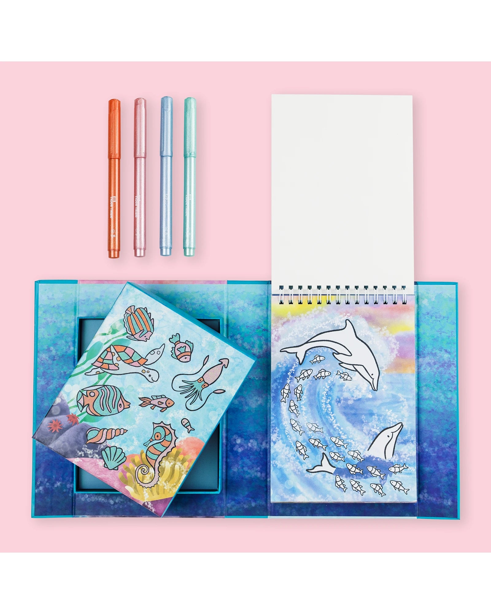 Shimmer Colouring Set - Sea Life