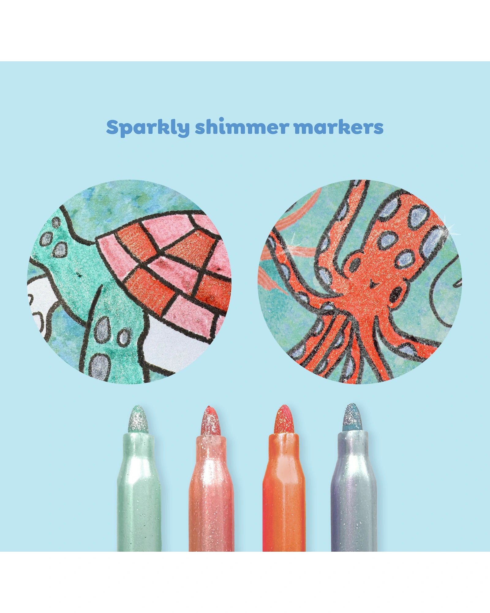 Shimmer Colouring Set - Sea Life