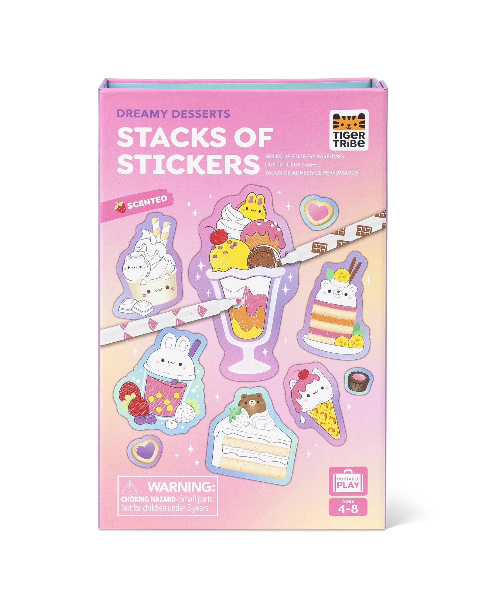 Tiger Tribe Scented Stacks Of Stickers - Dreamy Desserts