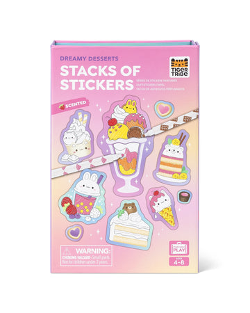 Tiger Tribe Scented Stacks Of Stickers - Dreamy Desserts