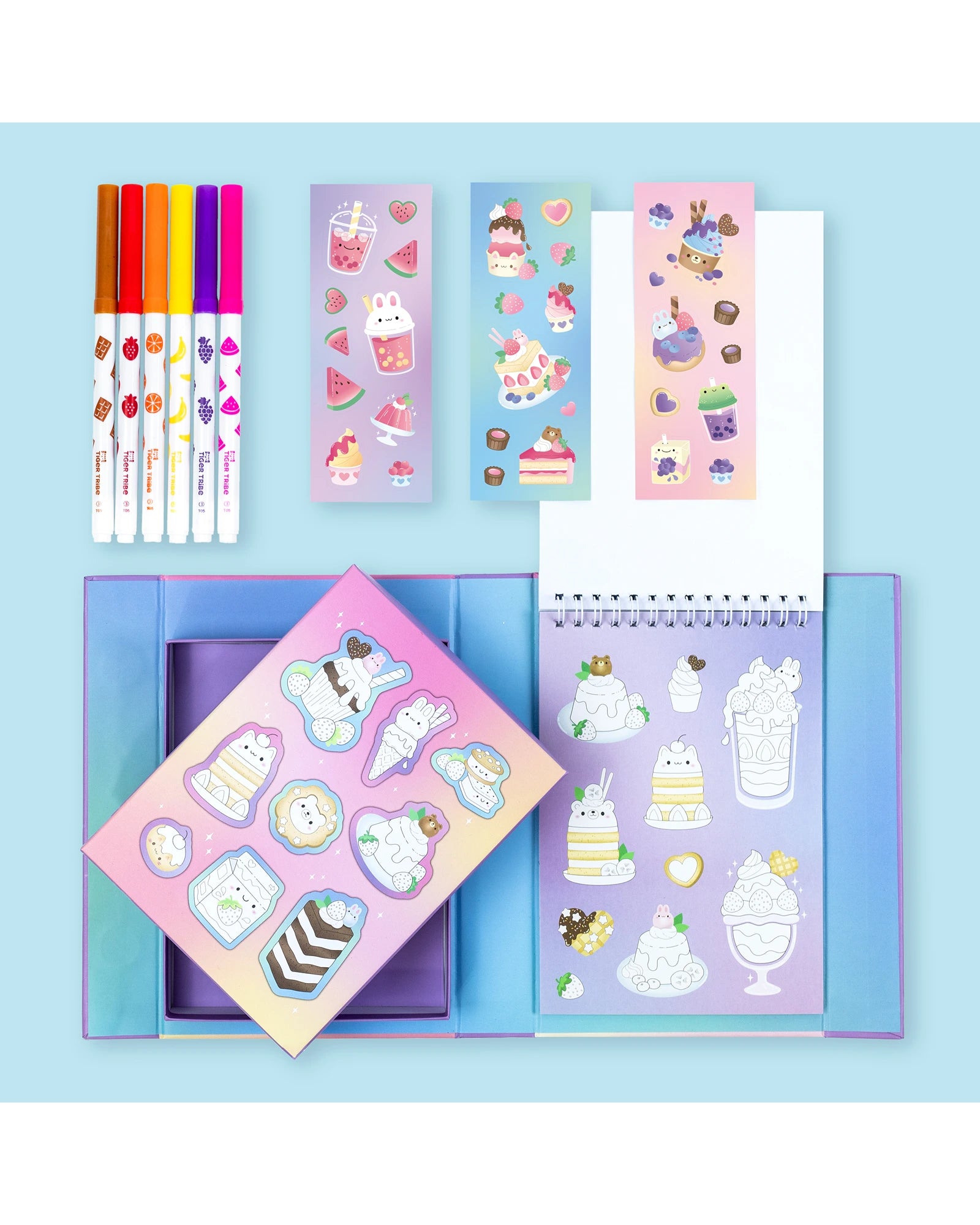Tiger Tribe Scented Stacks Of Stickers - Dreamy Desserts