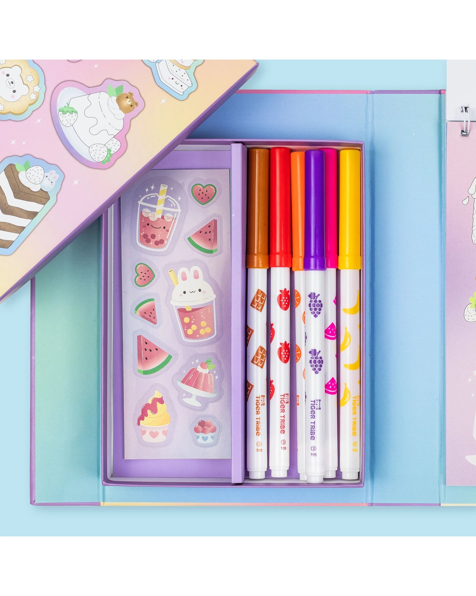 Tiger Tribe Scented Stacks Of Stickers - Dreamy Desserts