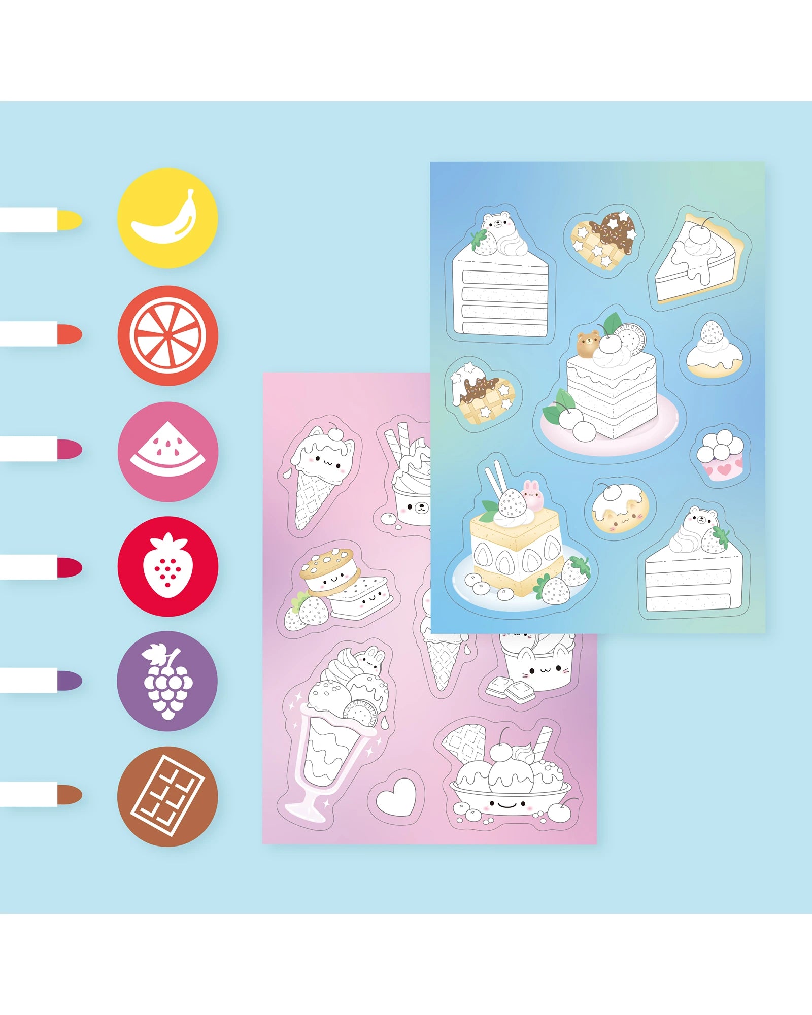 Tiger Tribe Scented Stacks Of Stickers - Dreamy Desserts