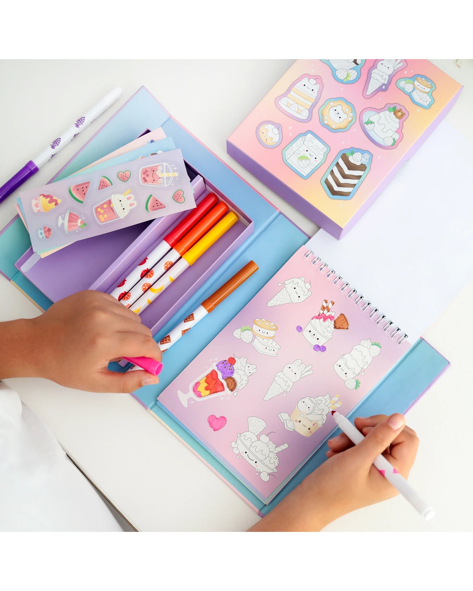 Tiger Tribe Scented Stacks Of Stickers - Dreamy Desserts