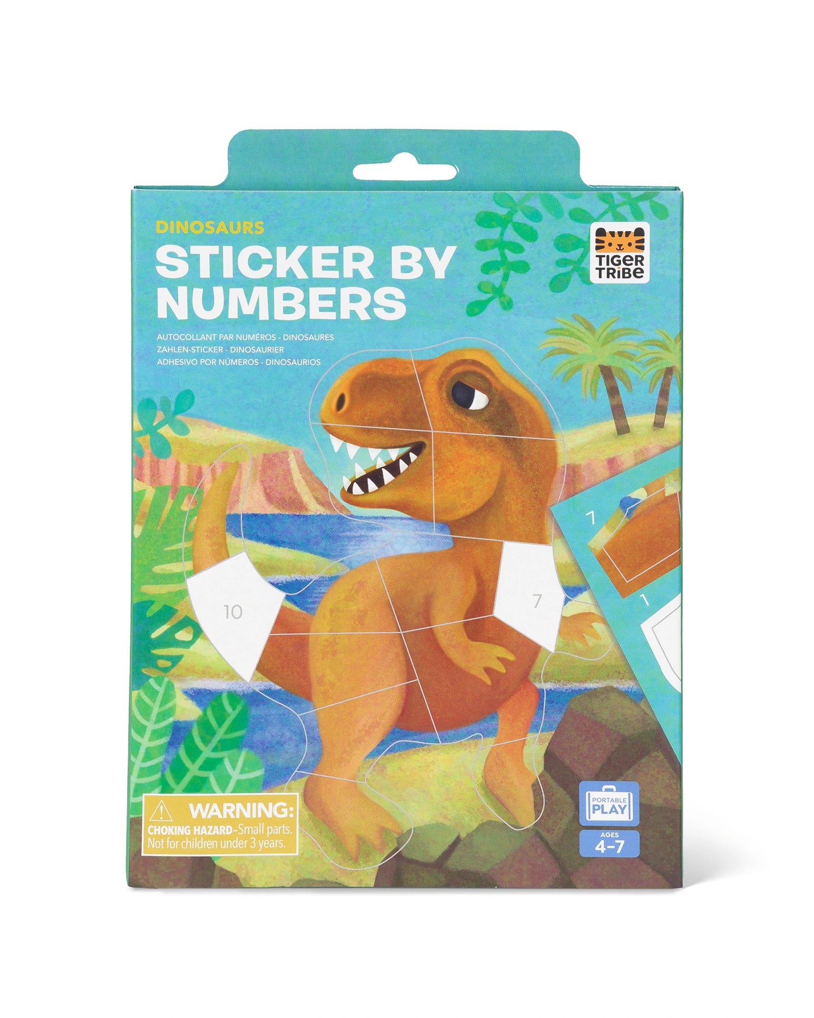 Sticker By Numbers - Dinosaurs