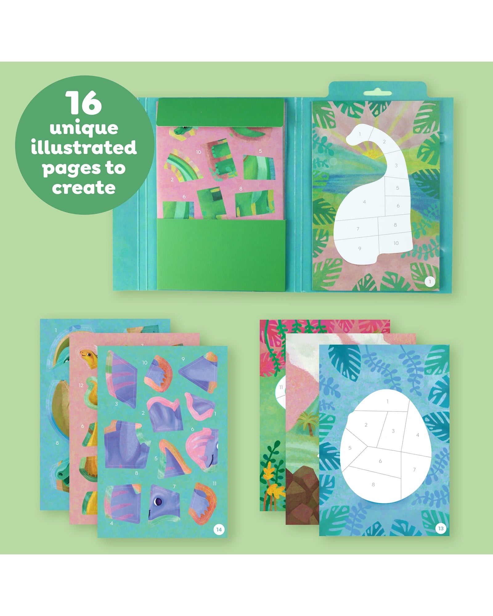 Sticker By Numbers - Dinosaurs