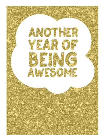Candle Bark Another Year Of Being Awesome Card
