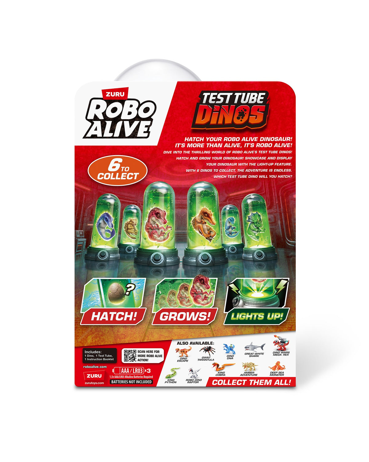 ZURU Robo Alive Test Tube Dinos
