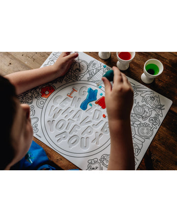 HeyDoodle Alphabet Soup Sensory Colouring & Doodle Mat