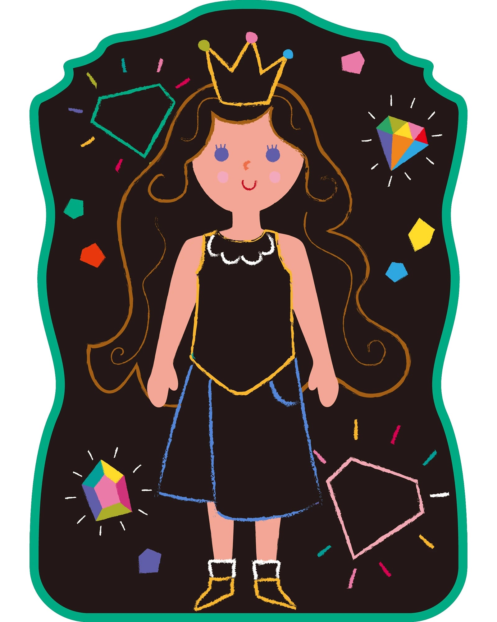 Chalk Art Dress up the Princess