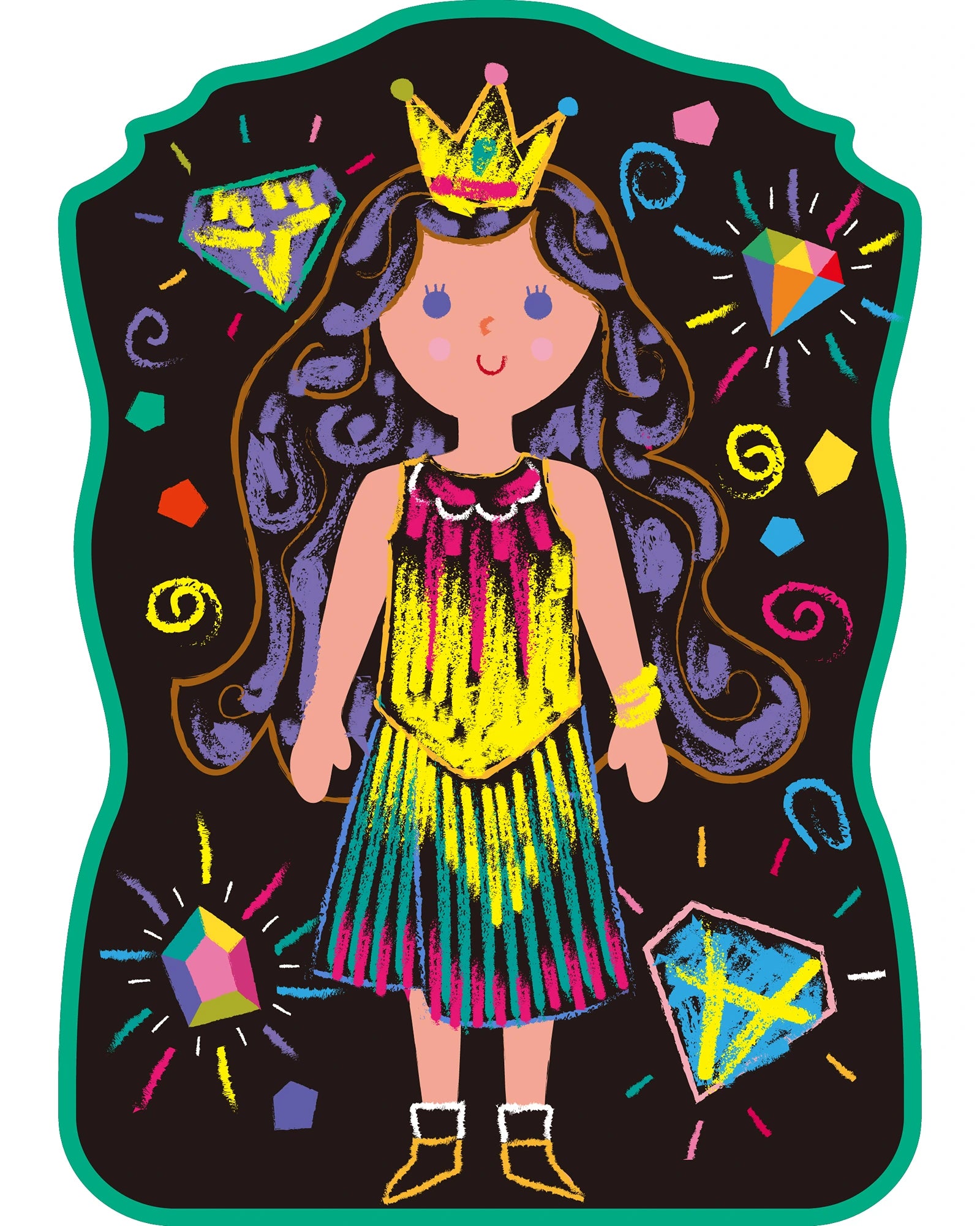 Chalk Art Dress up the Princess