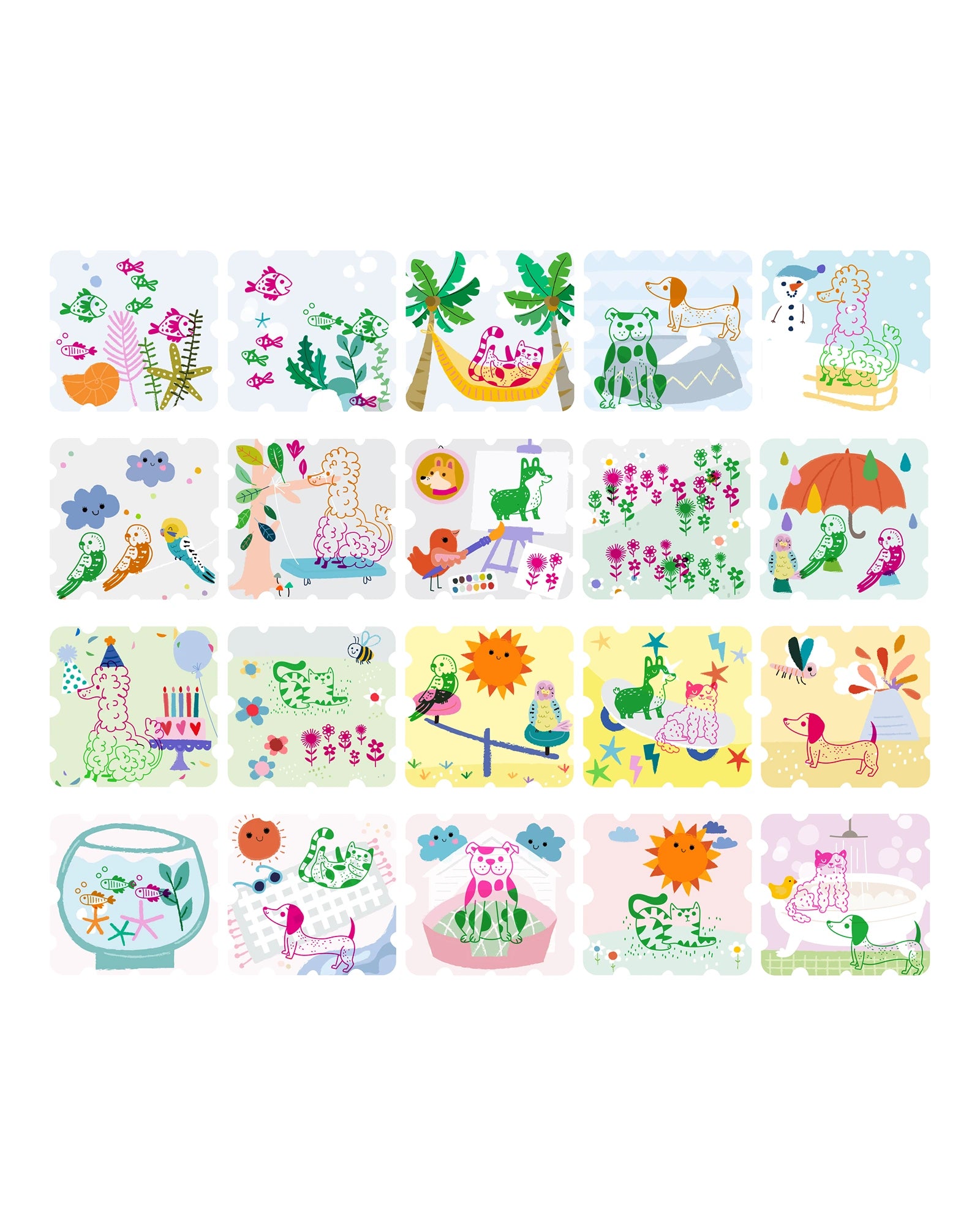 Stamp Art My Lovely Pets