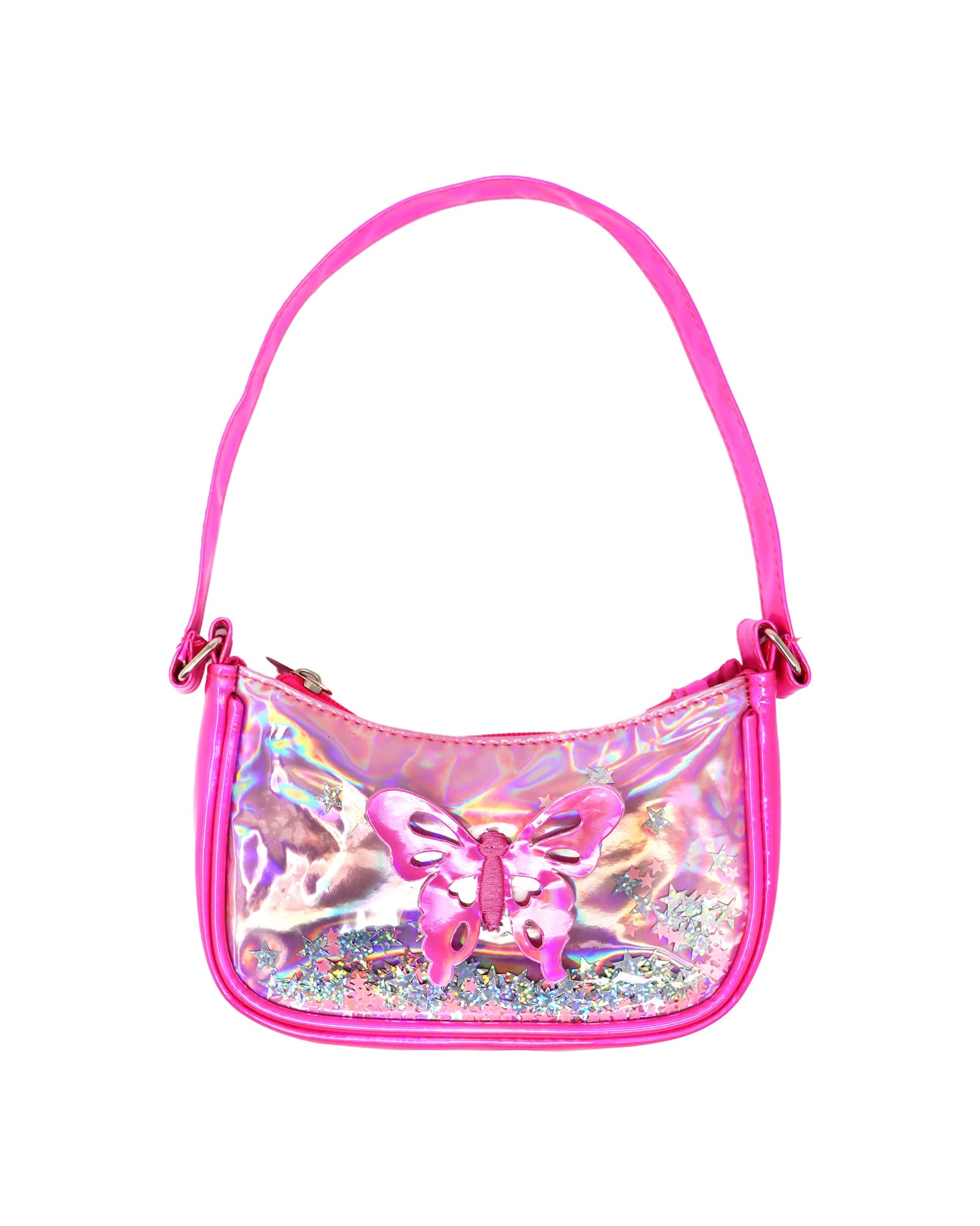 Pink Poppy Butterfly Fashion Handbag