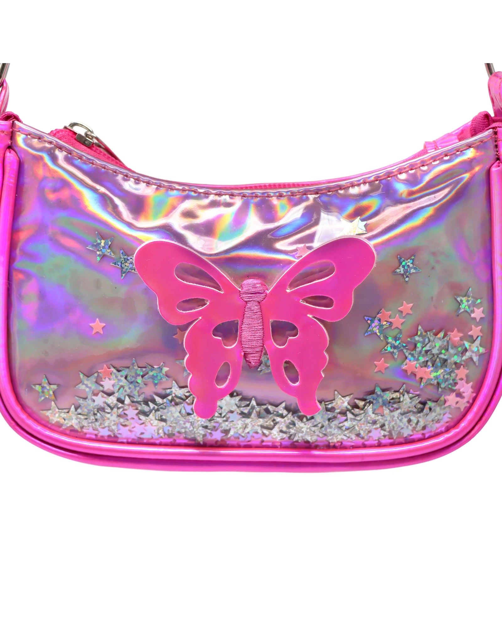 Pink Poppy Butterfly Fashion Handbag