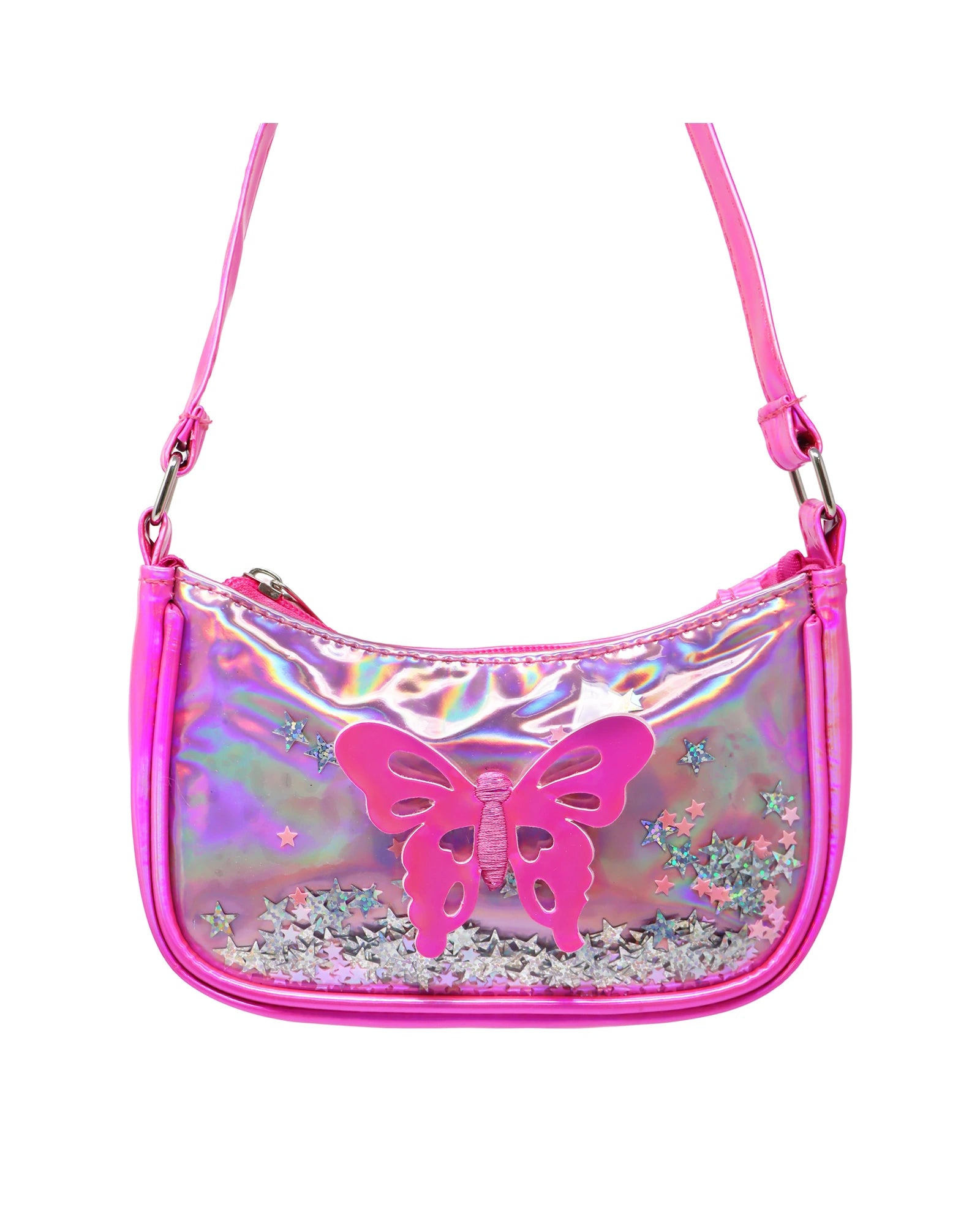 Pink Poppy Butterfly Fashion Handbag