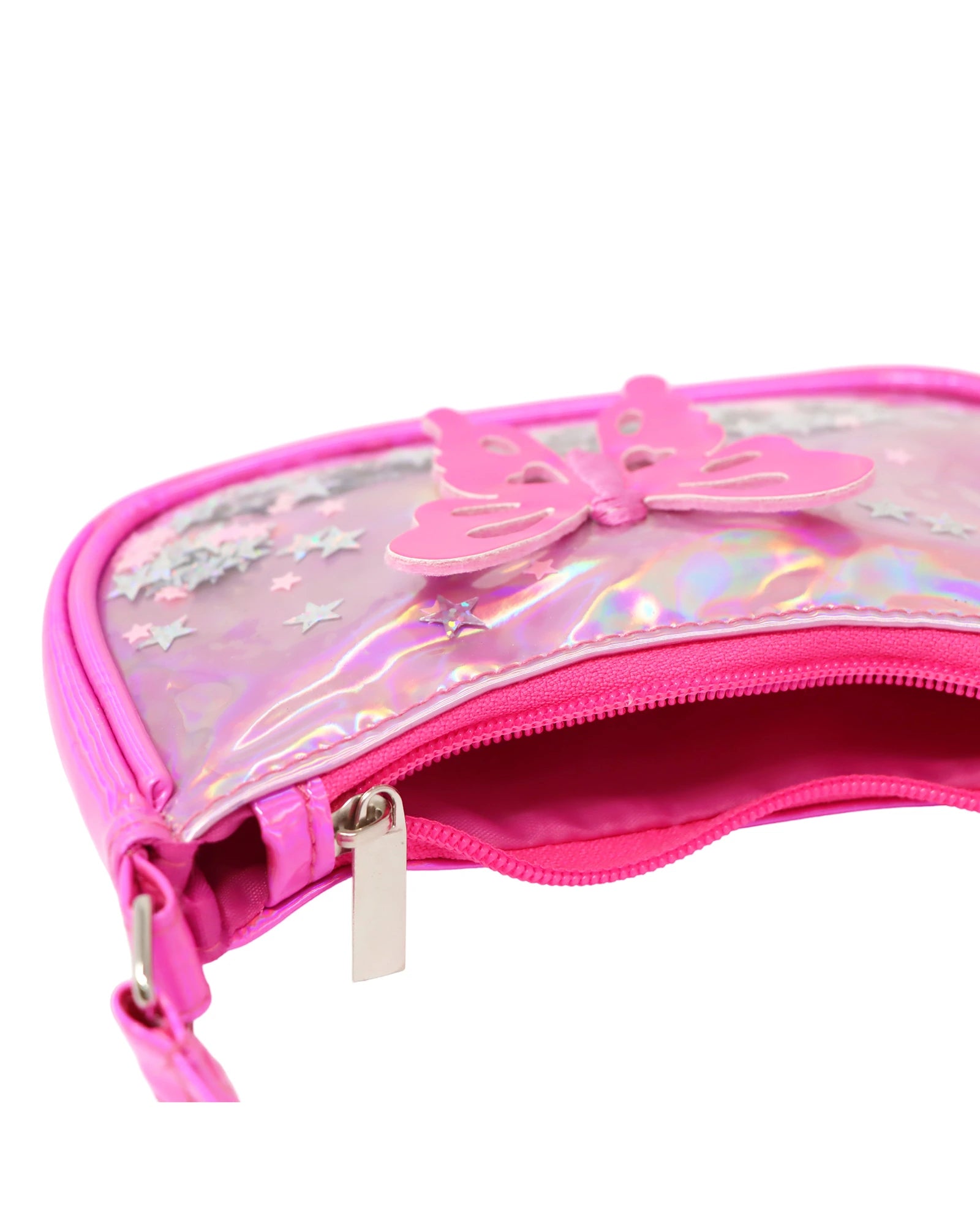 Pink Poppy Butterfly Fashion Handbag