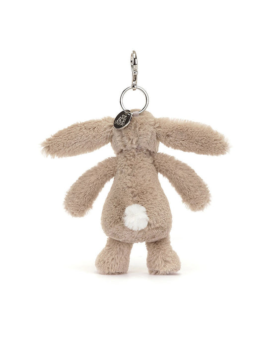 Jellycat Bashful Beige Petal Bunny Bag Charm