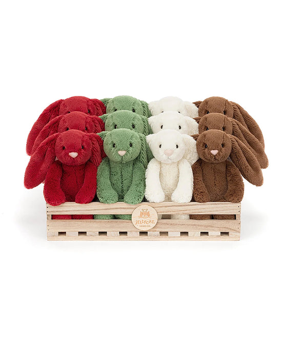 Jellycat Bashful Christmas Bunny Asst