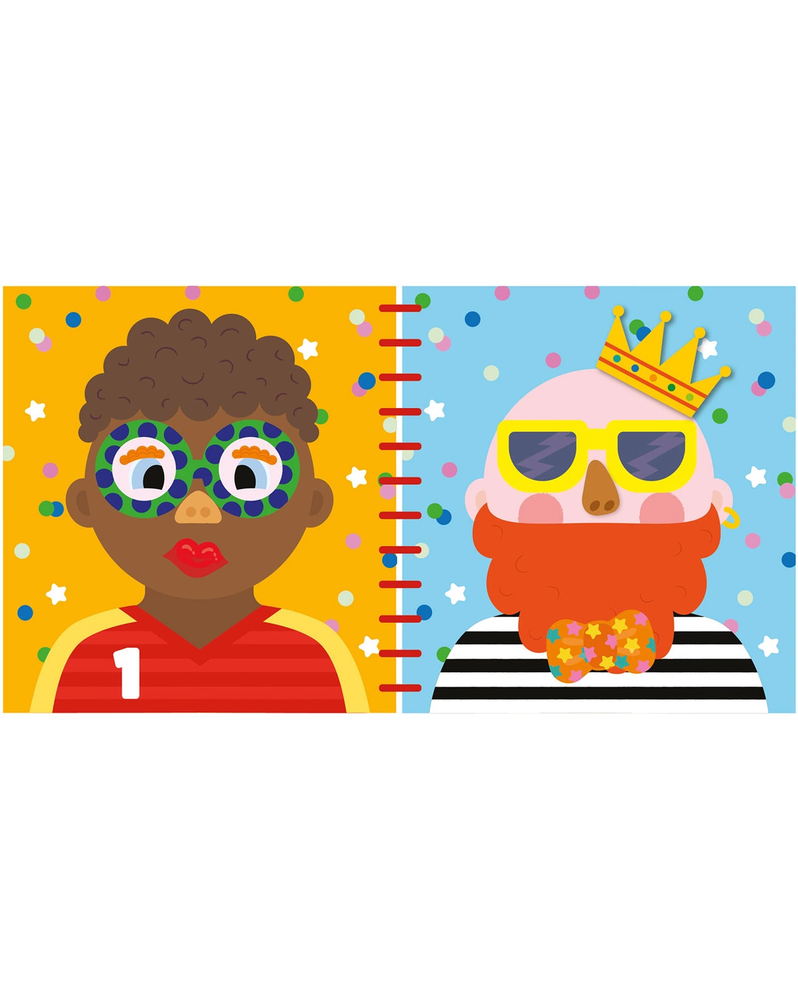 Buddy and Barney Silicone Sticker Book - Silly Faces