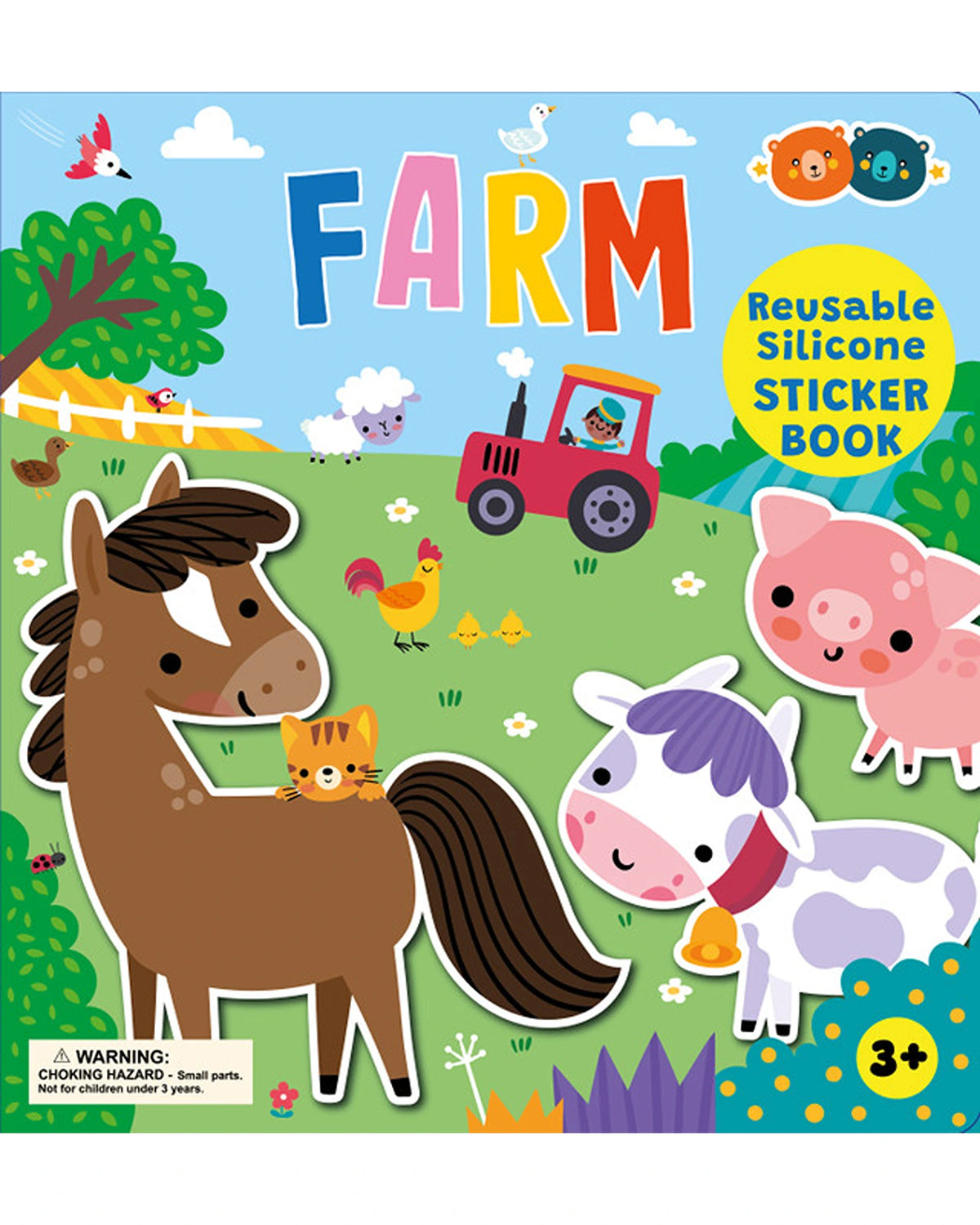 Buddy and Barney Silicone Sticker Book - Farm