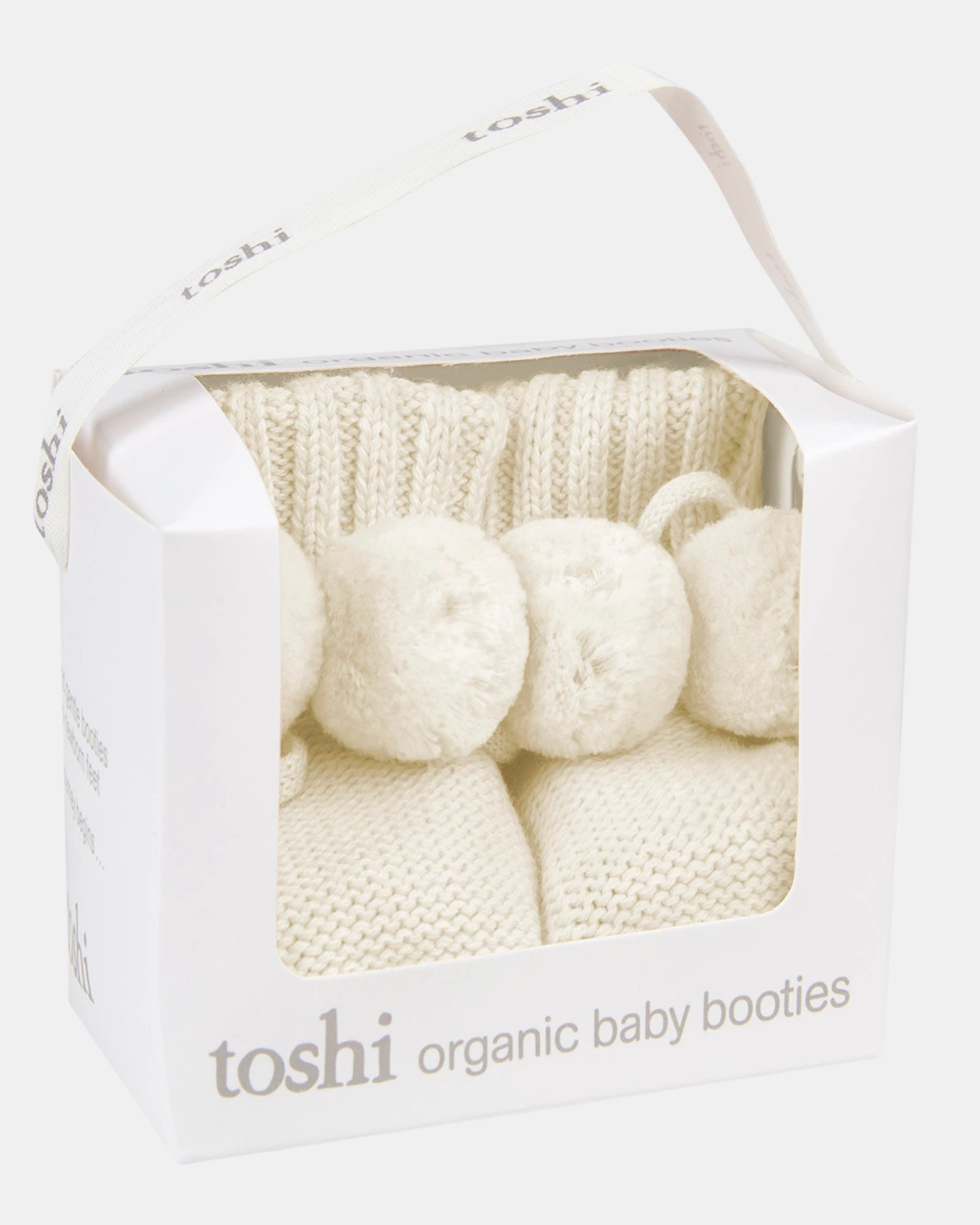 Organic Booties Yummy, Cream, 000