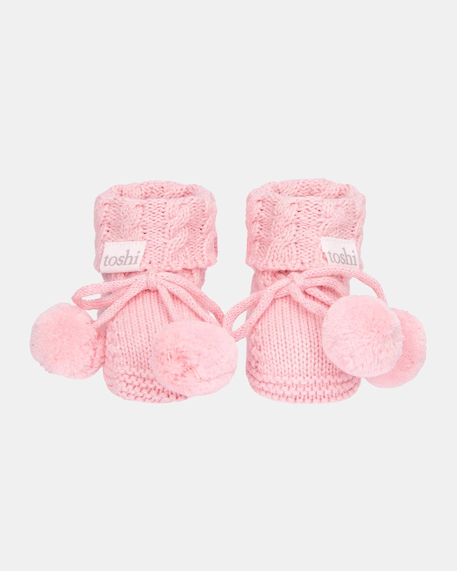 Organic Booties Yummy, Misty Rose, 000