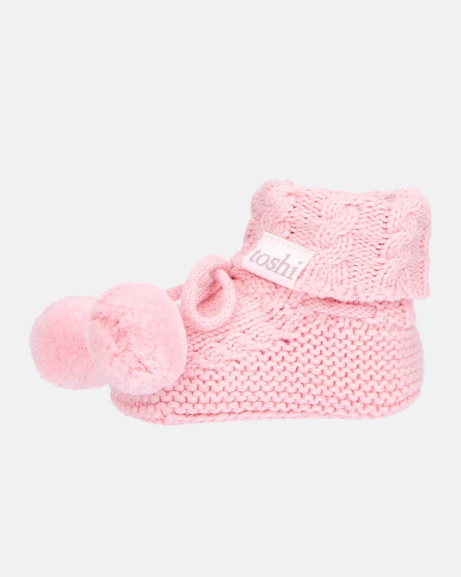 Organic Booties Yummy, Misty Rose, 000