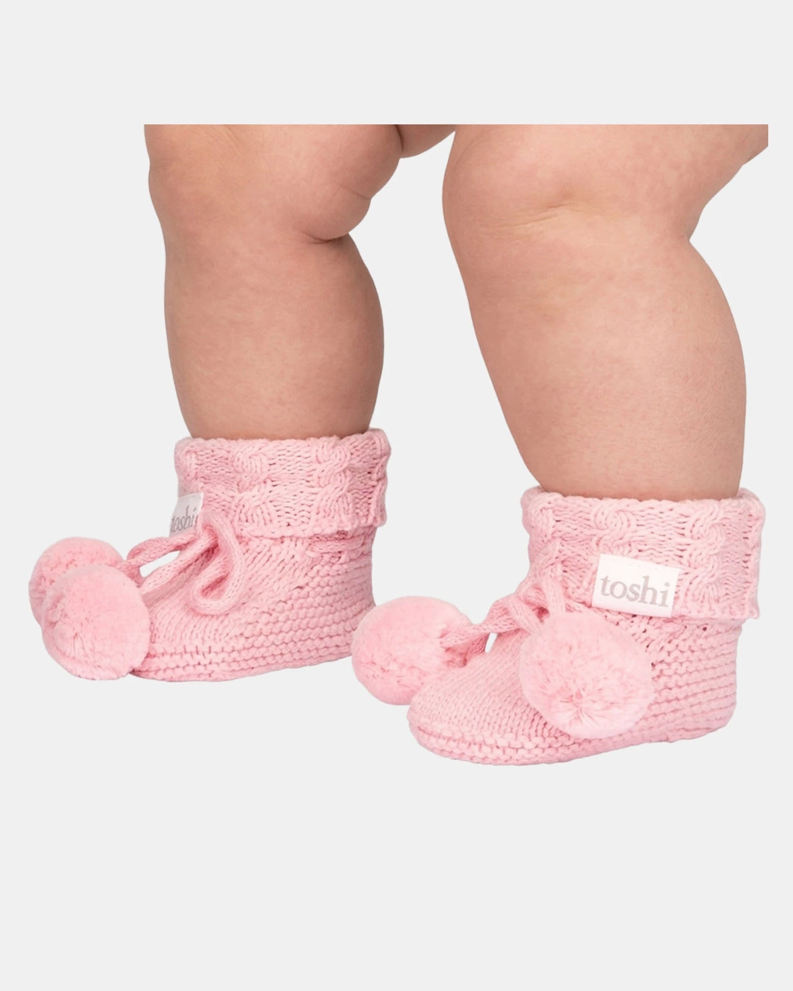 Organic Booties Yummy, Misty Rose, 000