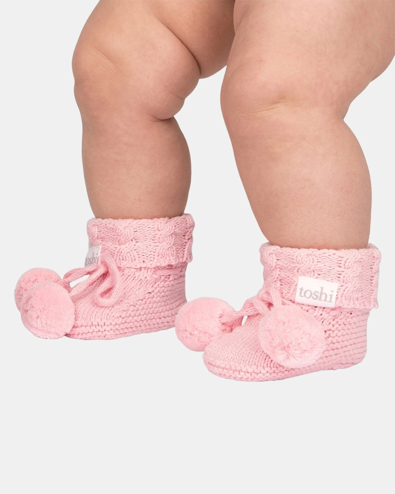 Organic Booties Yummy, Misty Rose, 000