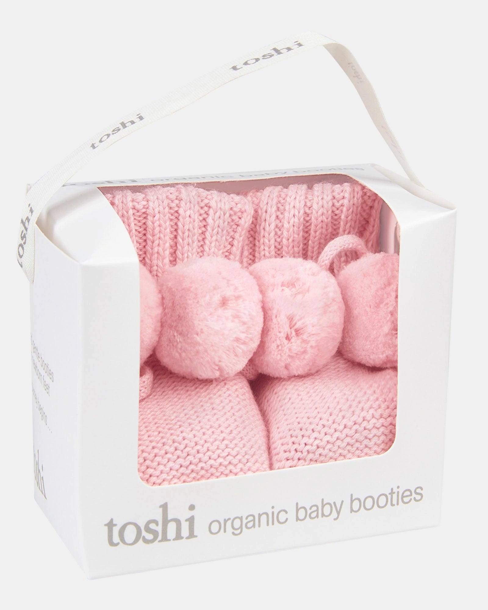 Organic Booties Yummy, Misty Rose, 000