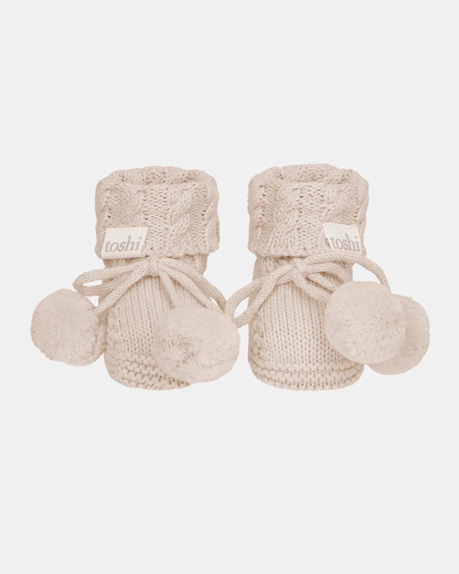 Organic Booties Yummy, Oatmeal, 000