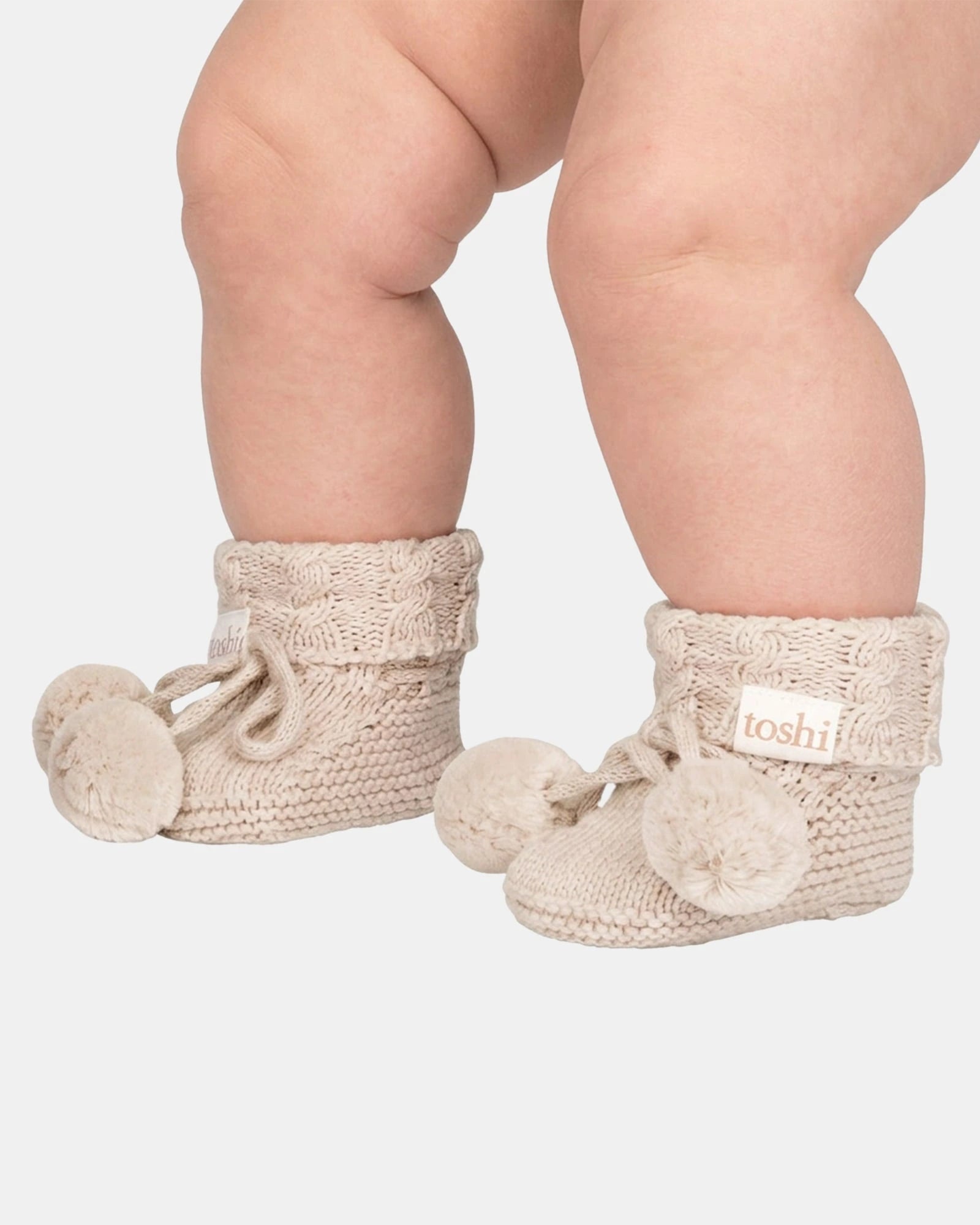 Organic Booties Yummy, Oatmeal, 000