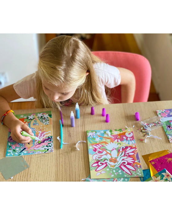 Icando Magical Unicorns Sand and Foil Art Set