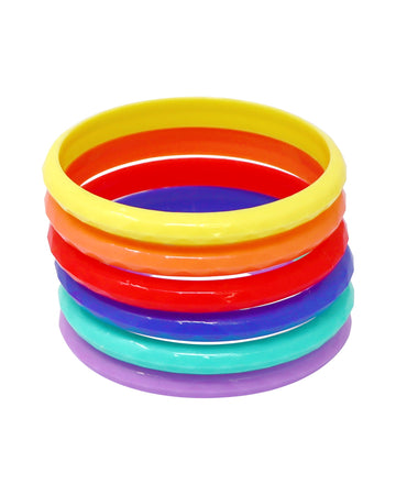 Pink Poppy Dreamy Unicorn Rainbow Bangles