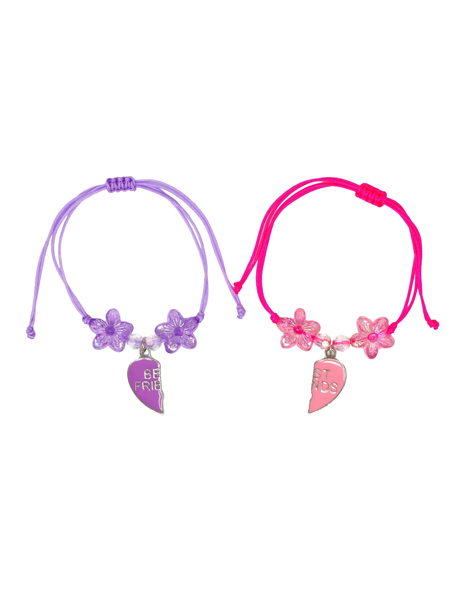 BFF Joining Heart Cord Bracelet Set