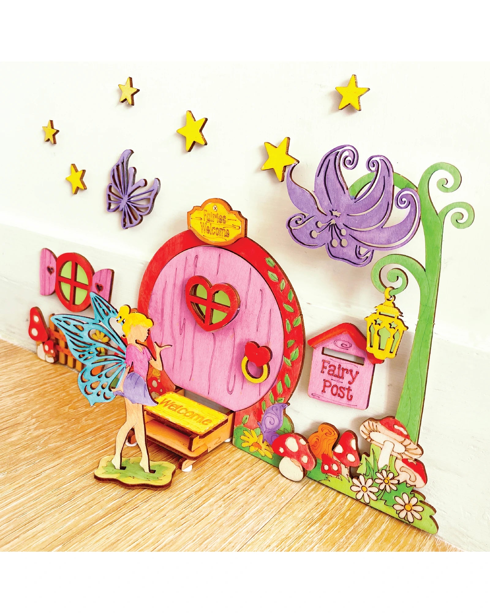 Glow in the Dark Fairy Door Art Set