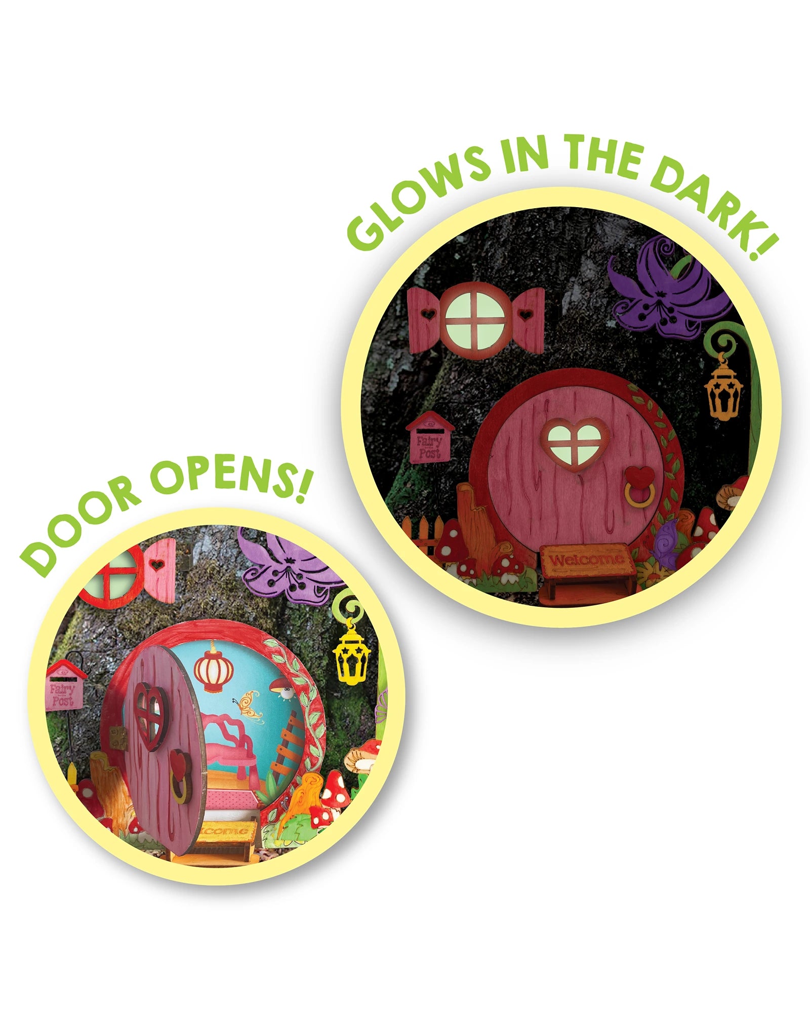 Glow in the Dark Fairy Door Art Set