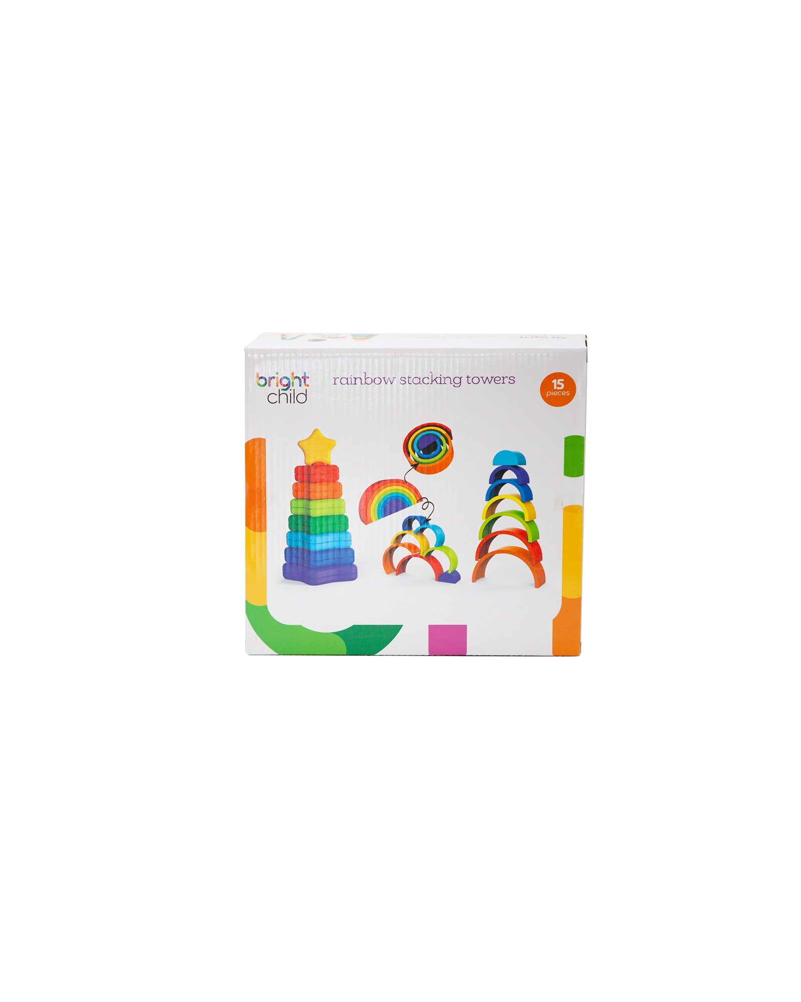 Bright Child Rainbow Stacking Towers