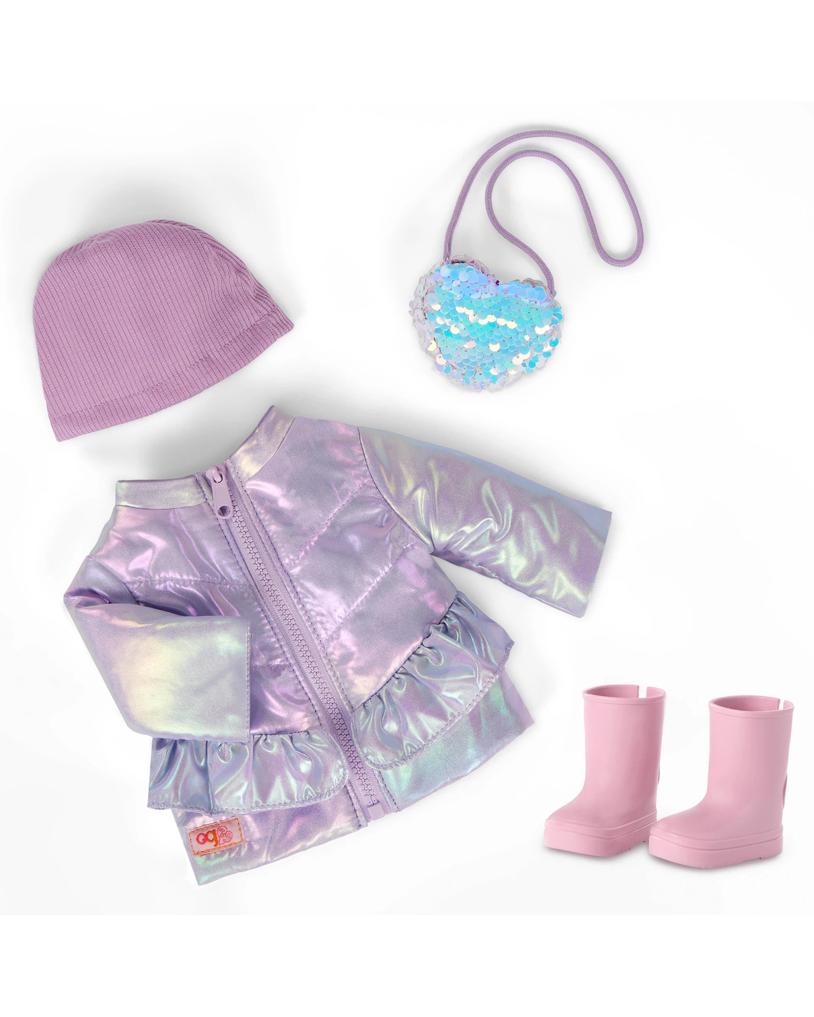 Deluxe Winter Outfit with Heart Shaped Purse
