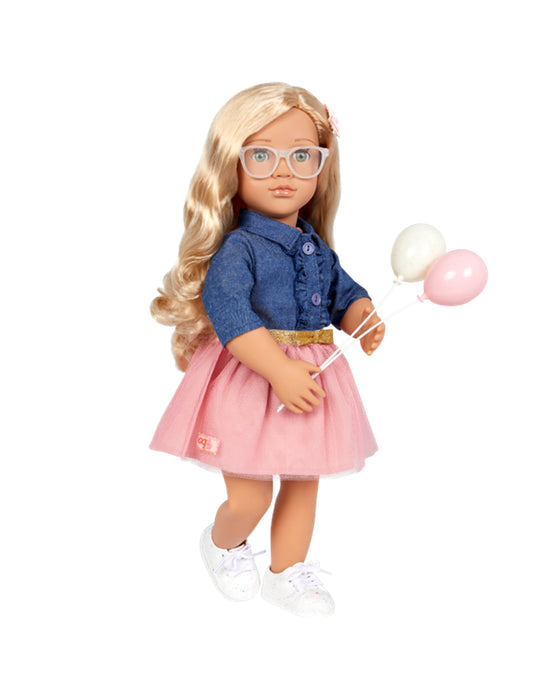Our Generation Deluxe Party Planner Doll with Book Emily