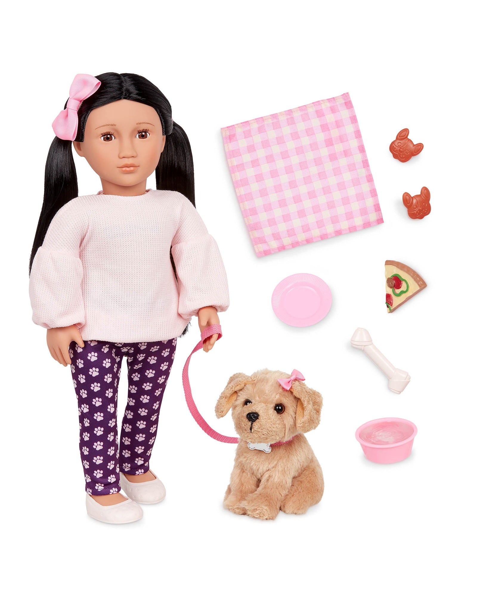 Doll with Pet Dog, Jin & Charm