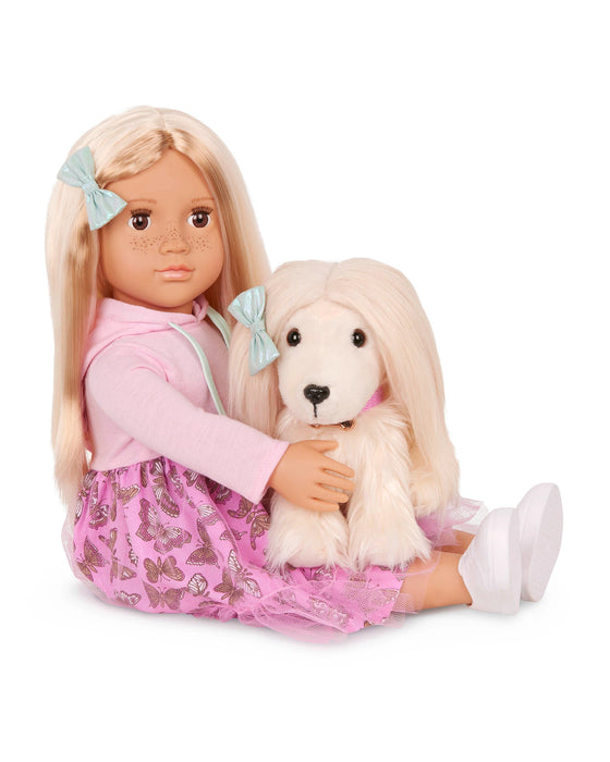 Our Generation Doll with Pet and Matching Hairstyles Hattie and Bella