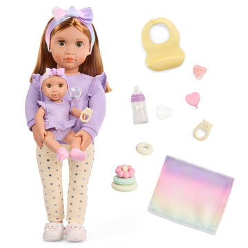 Big/Little Sister Dolls with Baby Acc, Tory & Riley