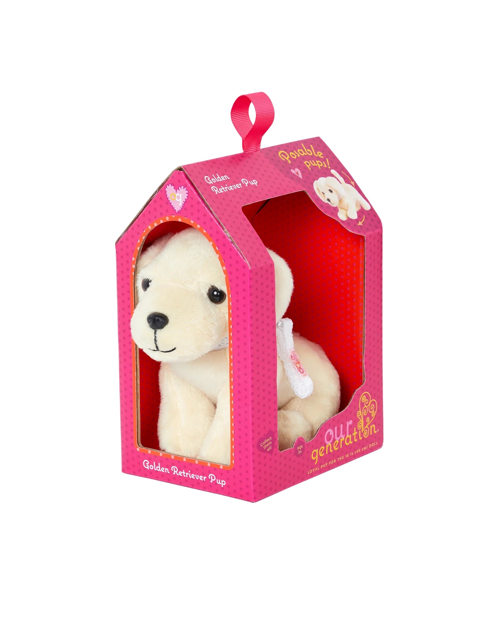 6" Posable Golden Retriever Pup